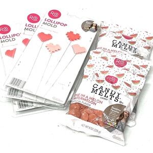 Valentine’s Day bundle Wilton Heart Lollipop Mold and Watermelon Candy Melts